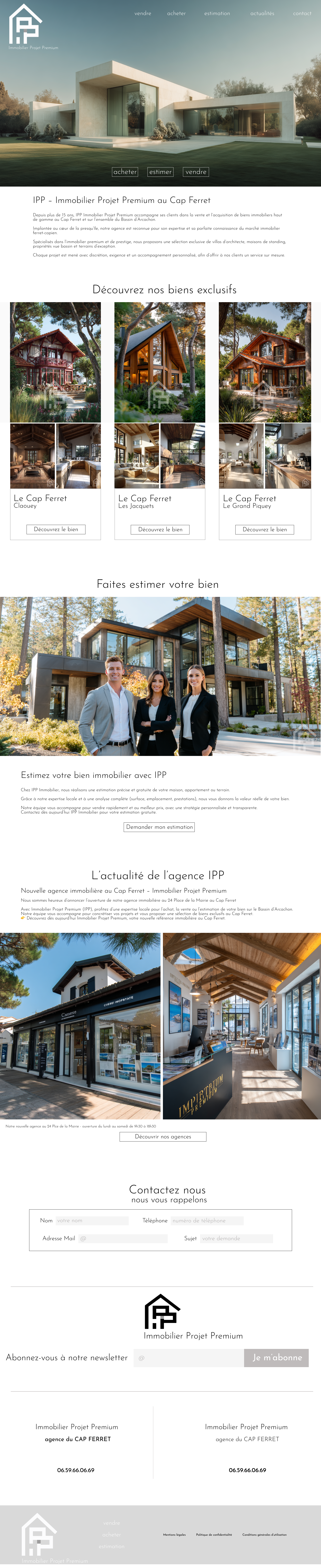 Agence Immobilière - Full page