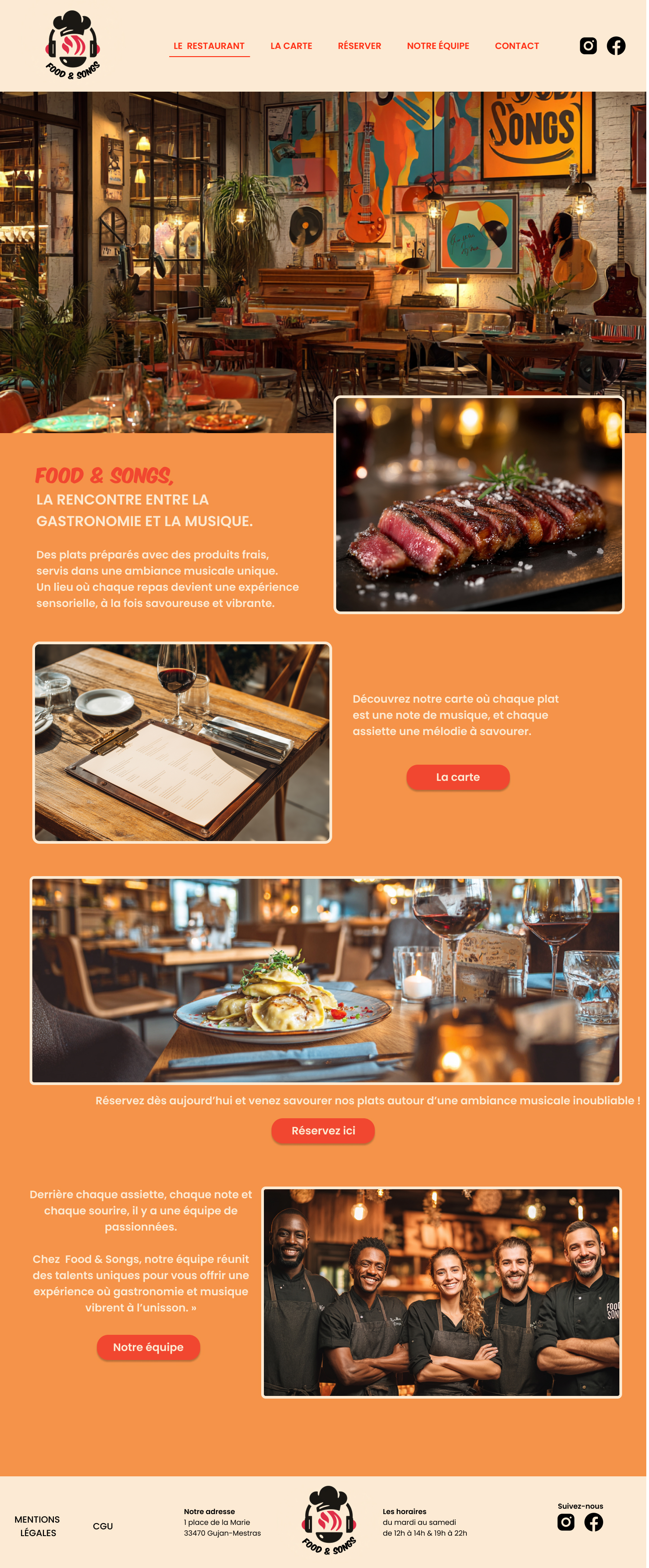Restaurant - Full page