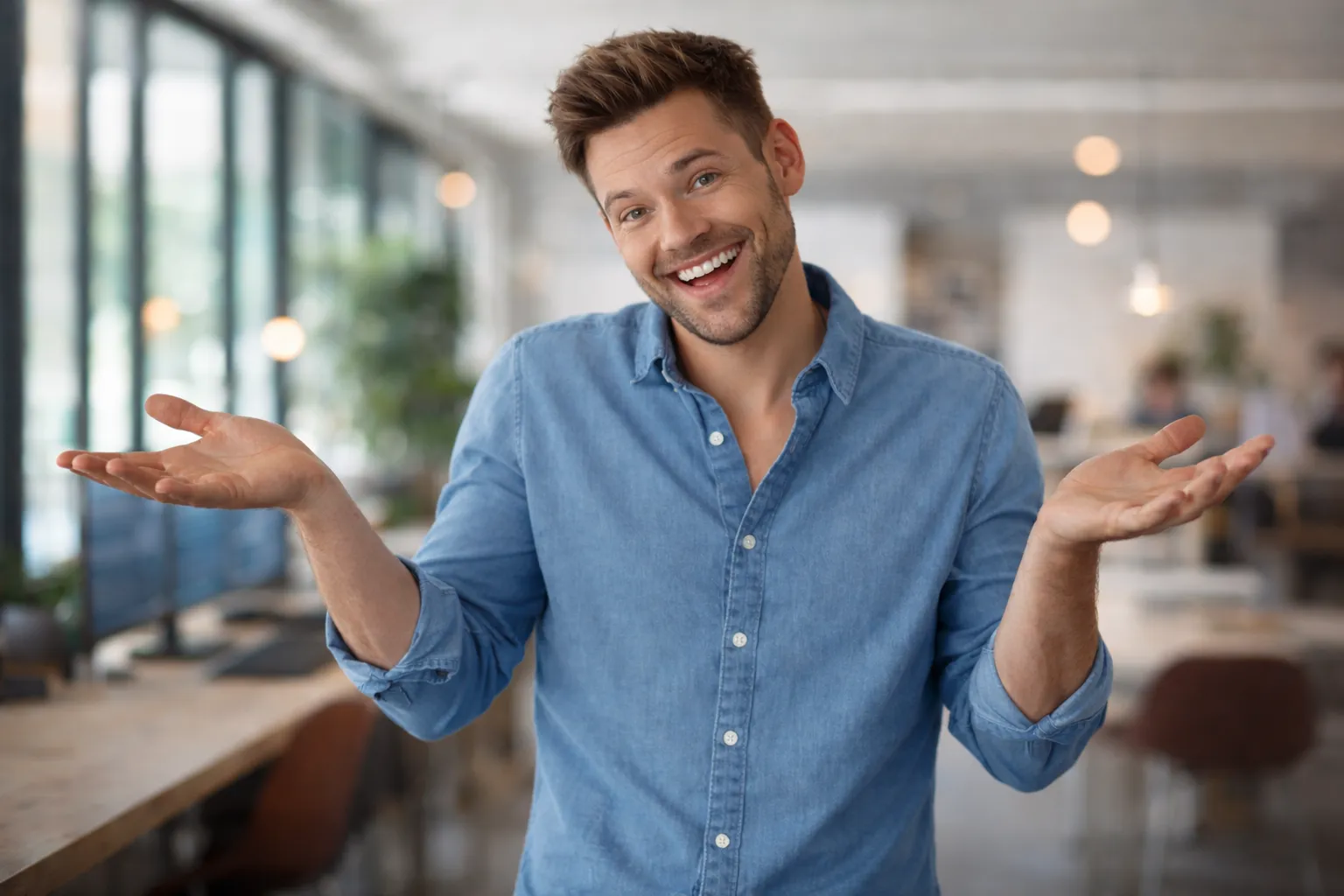 Entrepreneur invitant à découvrir les services complémentaires après la création d’un site internet